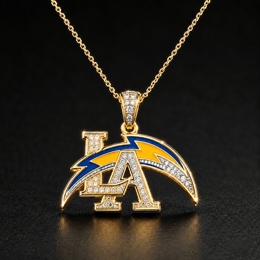 LAC Solid Gold Chain with Diamond Pendant BMD