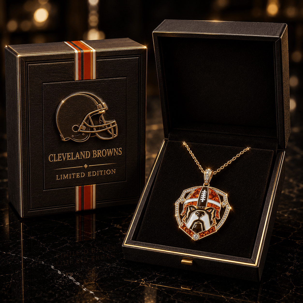 CLVB Solid Gold Chain with Diamond Pendant TMH