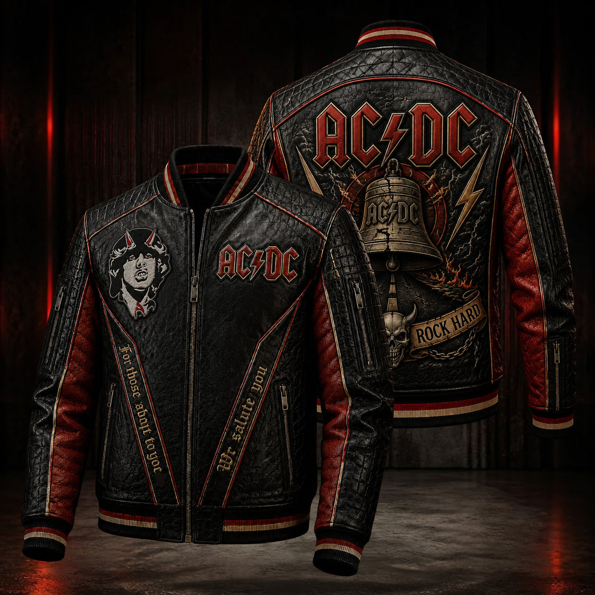 Premium ACD Leather Zipper Jacket PVNA