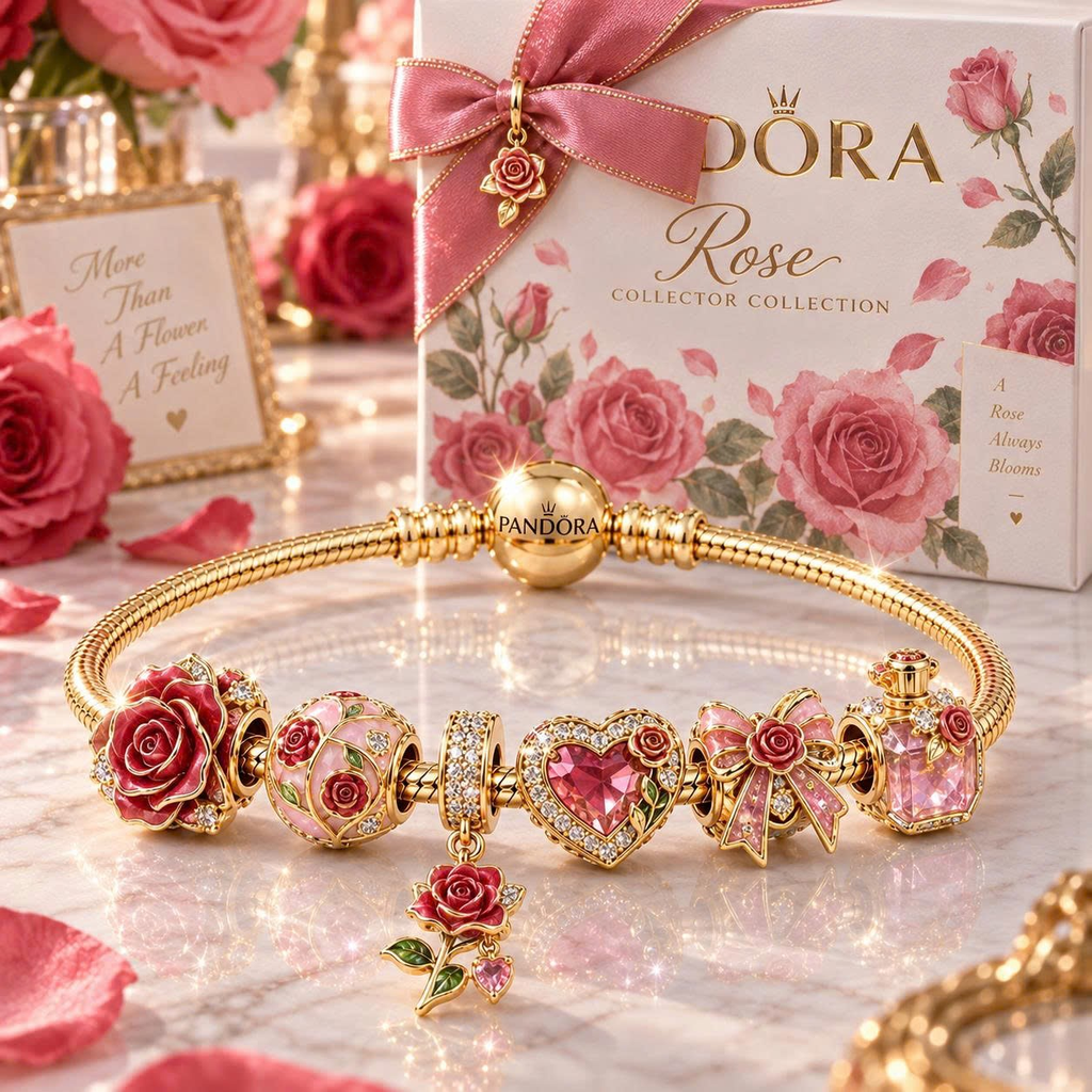 RSE Gold Charm Bracelet Set VTH