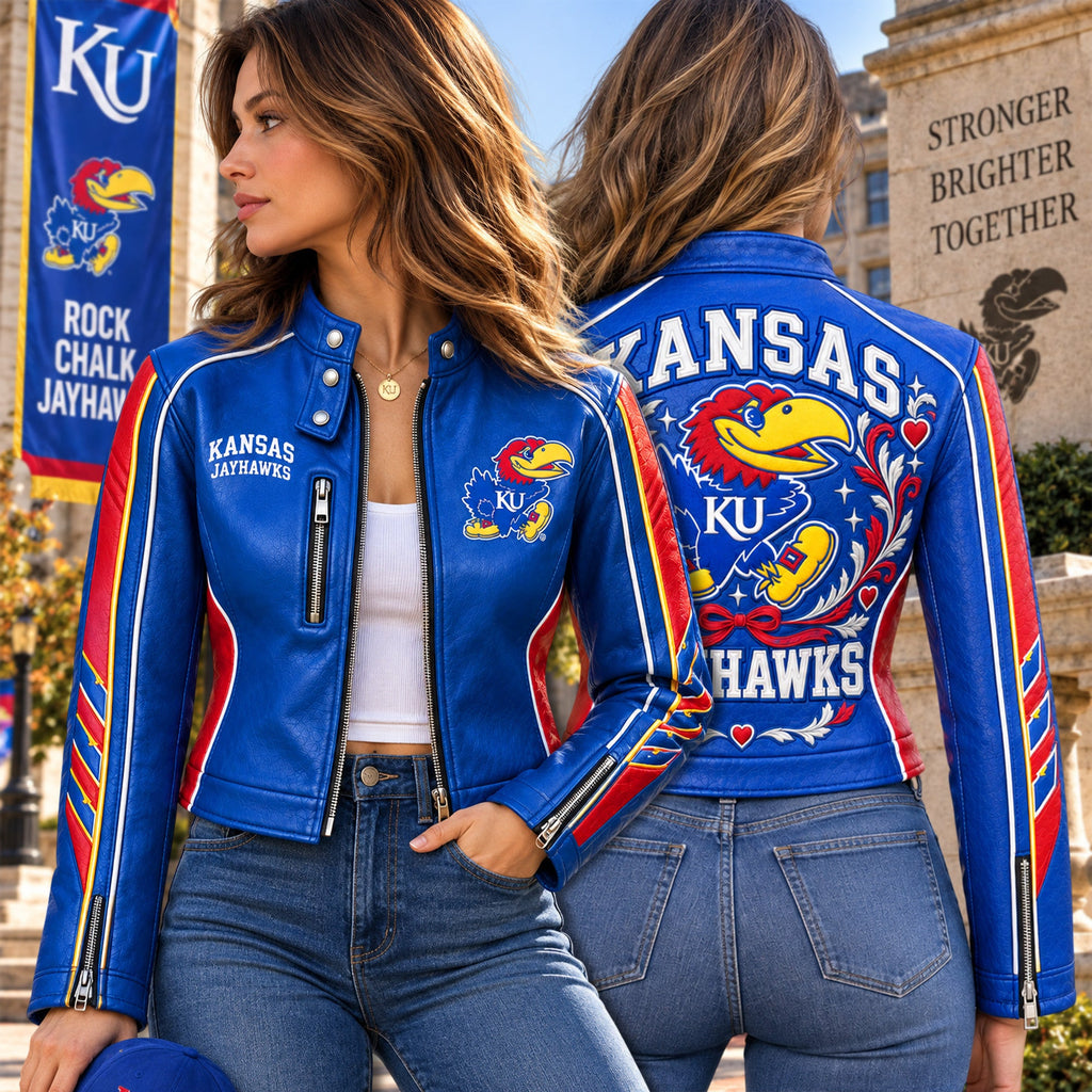 Premium KHSB Cropped Leather Zipper Jacket TTMH