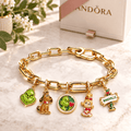 TGR Gold Charm Bracelet Set BMD