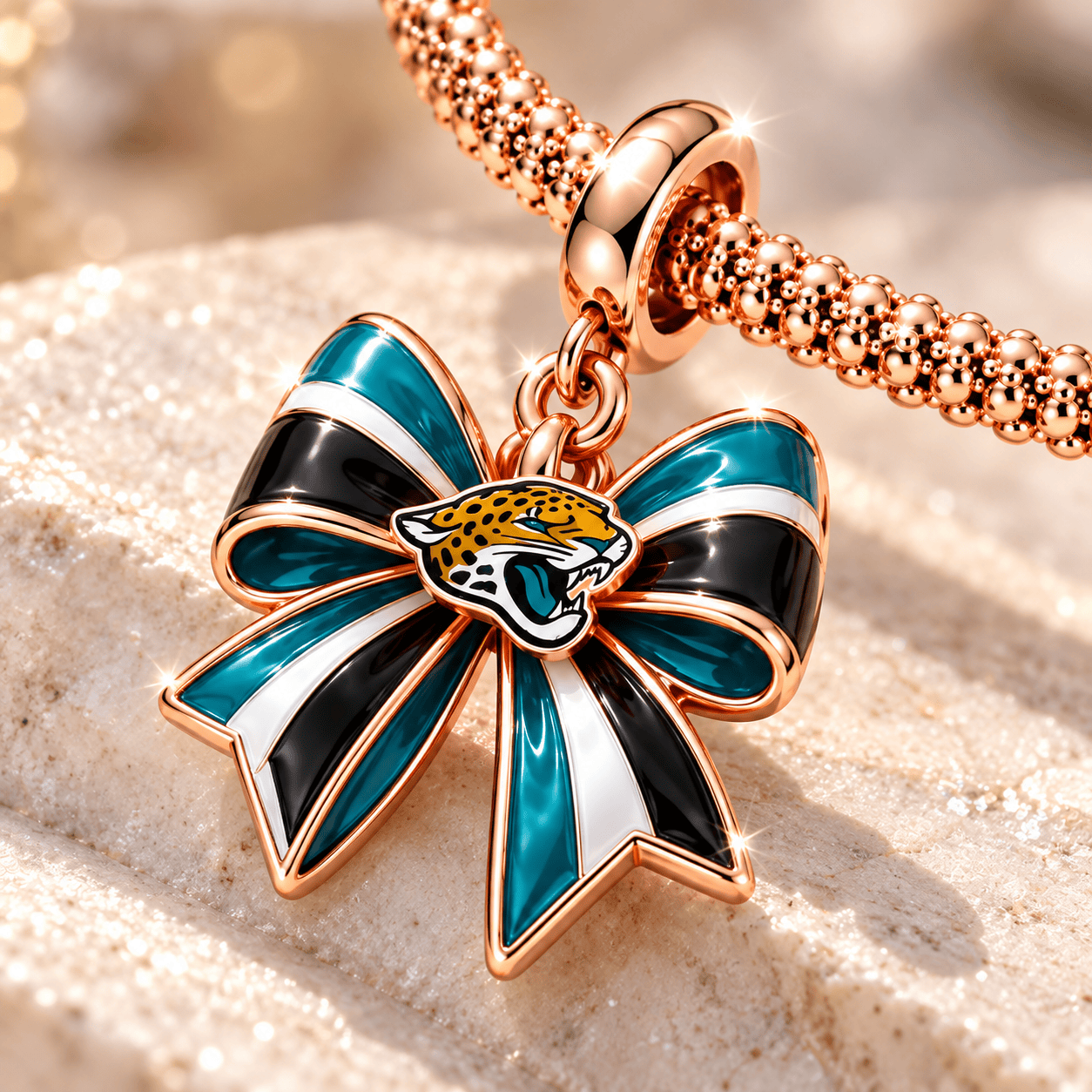 JSVJ Rose Gold Charm Bracelet Set TTTT