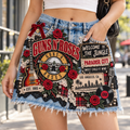 GNR Embellished Denim Skirt DNBN