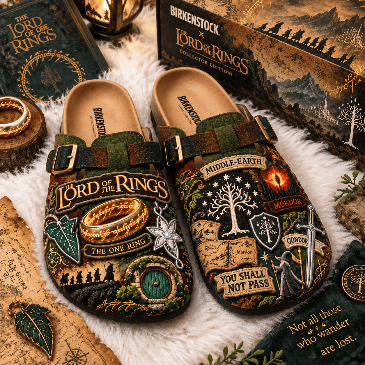 PREMIUM LOTR MINK SUEDE CLOGS TTNL