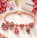 OSB Rose Gold Charm Bracelet Set TTTT