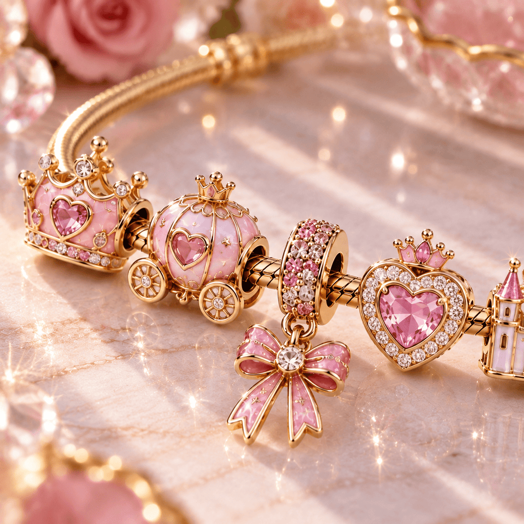 PPR Gold Charm Bracelet Set PTT