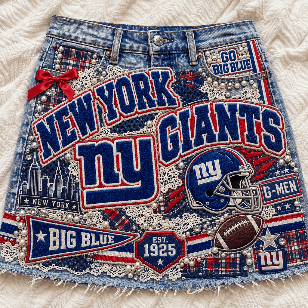 NYG Embellished Denim Skirt NTKO