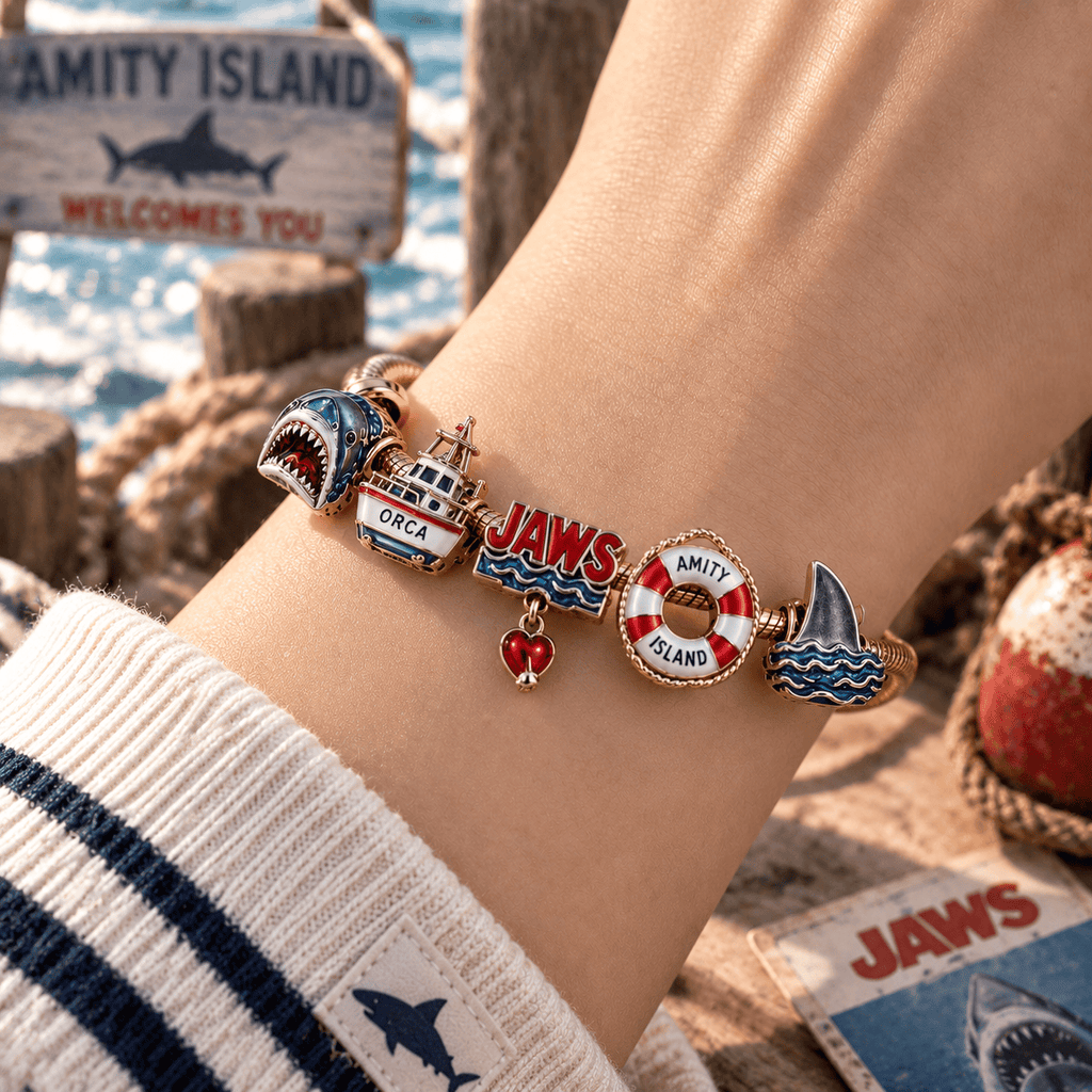 JAWS Gold Charm Bracelet Set PTT