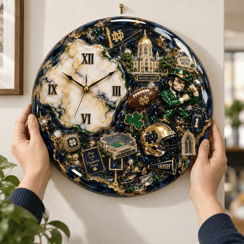 Premium NDFI Statement 3D Decorative Wall Clock HTTT
