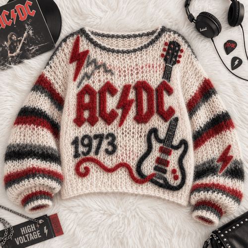 ACDC Women’s Open-Knit Sweater DNBN