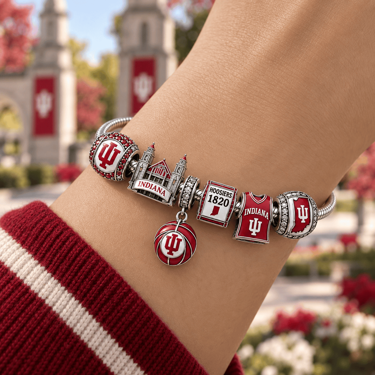 IDH Silver Charm Bracelet Set PTT
