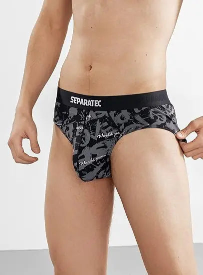3 Pack Separatec Mens Bikini Underwear Low Rise Bulge Enhancing Dual Pouch Breathable Sexy Mens Underwear